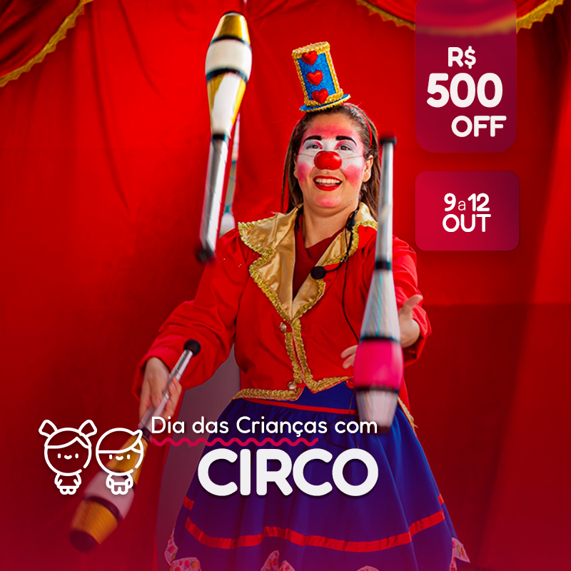 Dia das Crianças 2026 com Programação em Dobro e R$500 OFF!